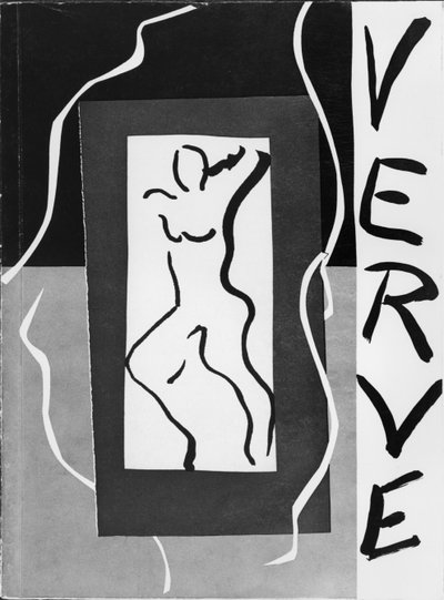 Ilustracja na okładce przeglądu "Verve", nr 1, grudzień 1937 r. (litografia) (zdjęcie czarno-białe) autorstwa Henri Matisse
