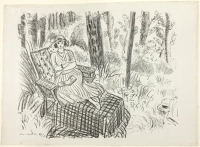 Dziewczyna na szezlongu autorstwa Henri Matisse