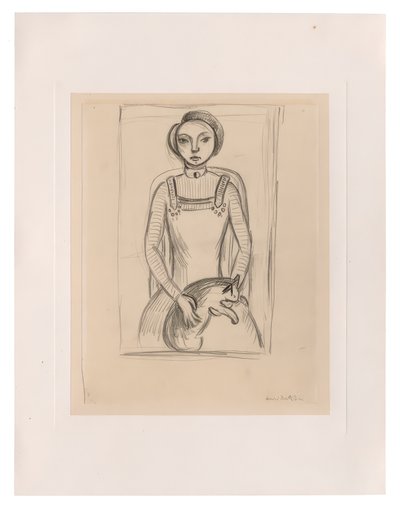 Dziewczyna z kotem autorstwa Henri Matisse