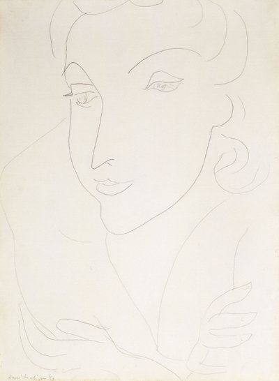 Głowa młodej kobiety autorstwa Henri Matisse