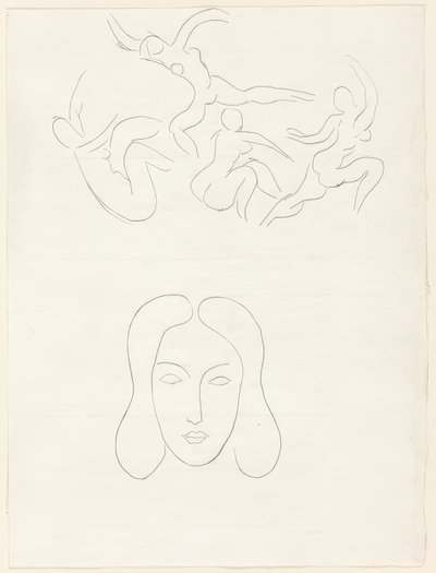 Hérodiade, Scène lV, płyta trzynasta z Poesies de Mallarmé autorstwa Henri Matisse
