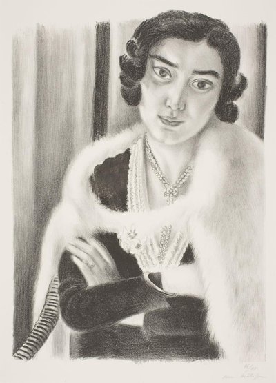 Kobieta w pelerynie z lisiego futra autorstwa Henri Matisse
