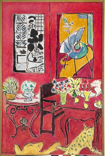 Duże czerwone wnętrze autorstwa Henri Matisse