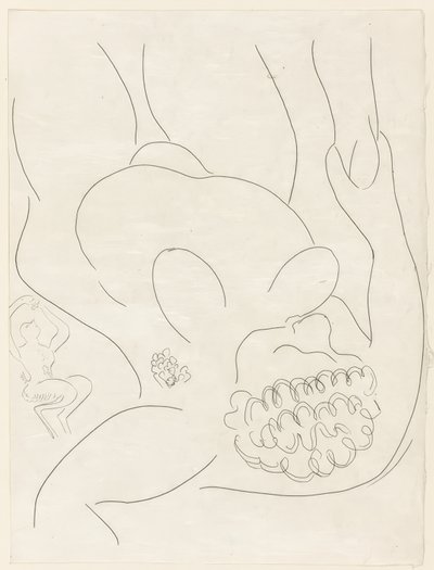 Le Pitre Châtié, płyta czwarta z Poesies de Mallarmé autorstwa Henri Matisse