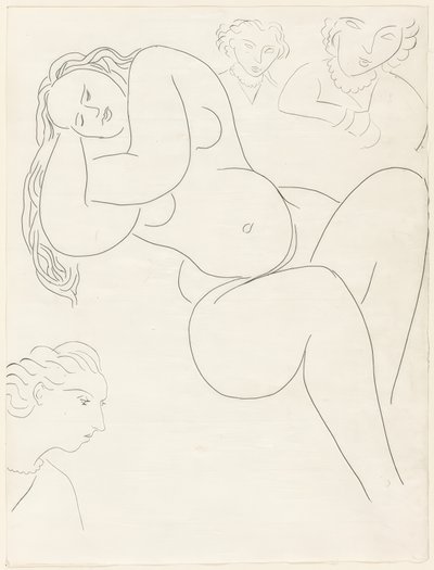 Le Sonneur, płyta ósma z Poesies de Mallarmé autorstwa Henri Matisse