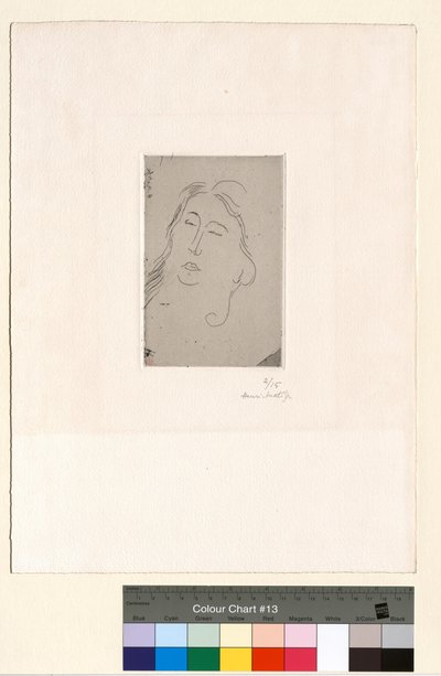 Marguerite, z zamkniętymi oczami autorstwa Henri Matisse
