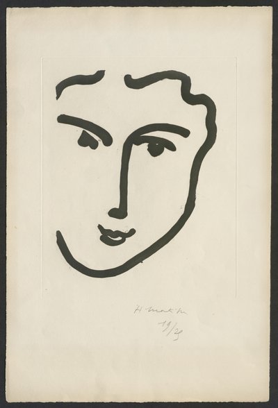 Nadia o pogodnym uśmiechu autorstwa Henri Matisse