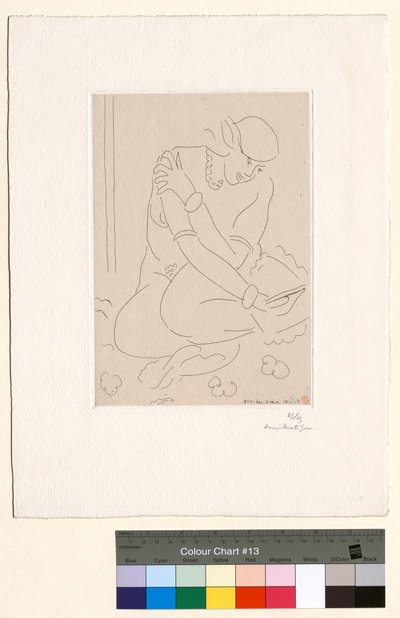 Kucający akt, ręka na ramieniu autorstwa Henri Matisse