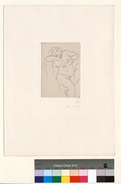 Nu siedząca w naszyjniku z pereł autorstwa Henri Matisse