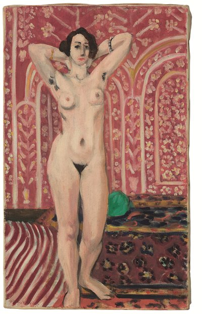 Akt na czerwonym tle autorstwa Henri Matisse