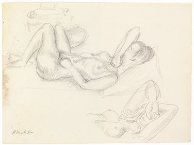 Studium aktu, zakryta twarz autorstwa Henri Matisse