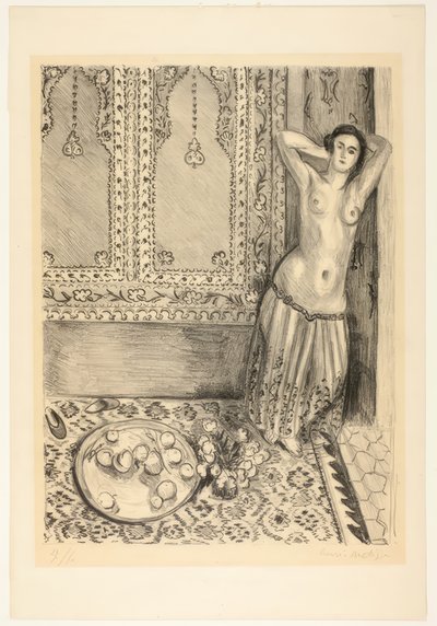 Odaliska stojąca z tacą na owoce autorstwa Henri Matisse