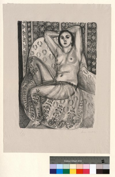 Siedząca odaliska w tiulowej spódnicy autorstwa Henri Matisse