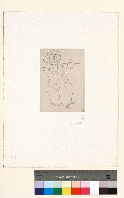 Orientale, tatuaż w kształcie krzyża na klatce piersiowej autorstwa Henri Matisse