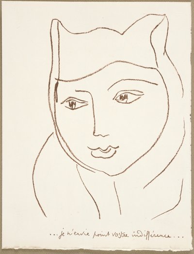 Strona z portugalskich listów autorstwa Henri Matisse
