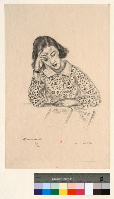 Mała czytelniczka autorstwa Henri Matisse