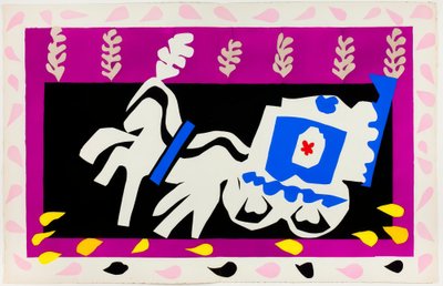 Pogrzeb Pierrota, z filmu Jazz autorstwa Henri Matisse