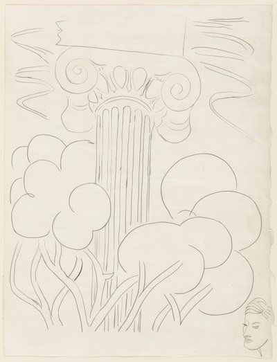 Kilka sonetów: "A la nue accablante...", płyta 29 z Poesies de Mallarmé autorstwa Henri Matisse