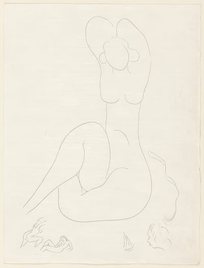Kilka sonetów: "Quelle soie...", płyta 28 z Poesies de Mallarmé autorstwa Henri Matisse