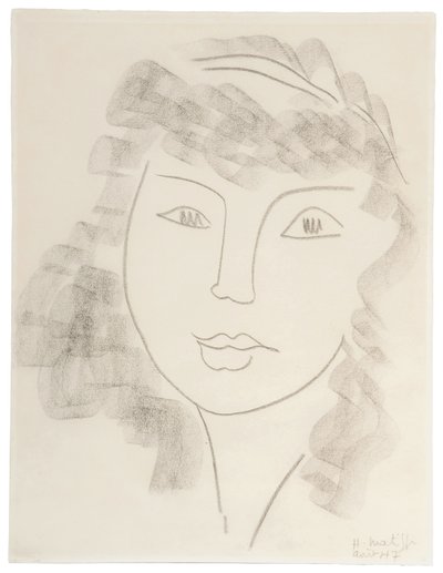 Portret kobiety; Portrait de Femme autorstwa Henri Matisse