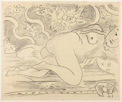 Leżący akt z miską owoców autorstwa Henri Matisse
