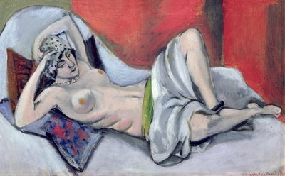 Leżący akt z draperią, ok. 1923-24 (olej na płótnie) autorstwa Henri Matisse