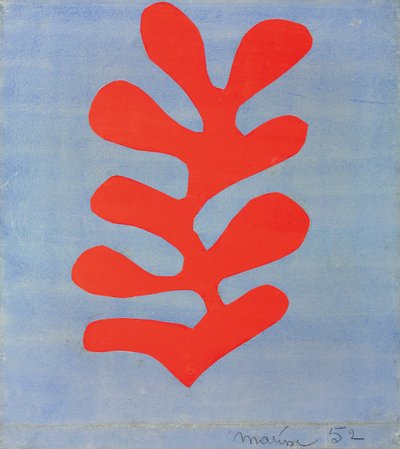 Czerwone algi na niebieskim tle autorstwa Henri Matisse