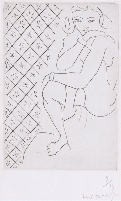 Odaliska w pozycji siedzącej autorstwa Henri Matisse
