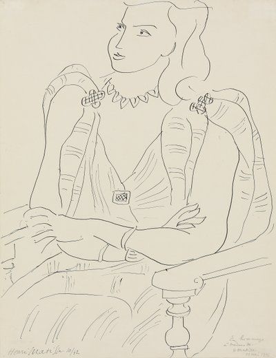 Kobieta siedząca autorstwa Henri Matisse