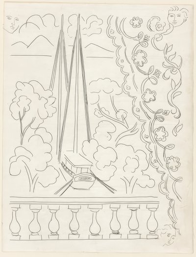 Soupir, płyta piąta z Poesies de Mallarmé autorstwa Henri Matisse