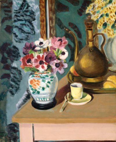 Martwa natura, kwiaty i filiżanka autorstwa Henri Matisse