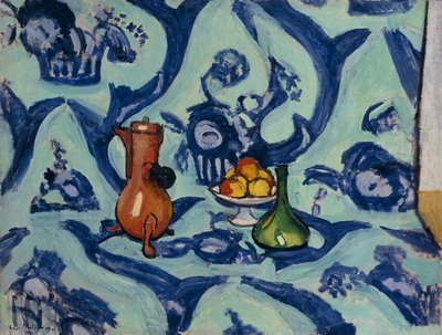 Martwa natura z niebieskim obrusem autorstwa Henri Matisse