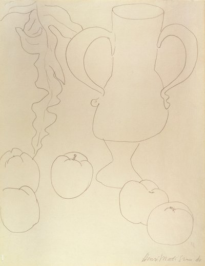 Martwa natura z dzbanem i brzoskwiniami autorstwa Henri Matisse