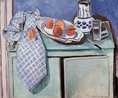 Martwa natura na zielonym kredensie autorstwa Henri Matisse