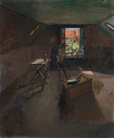 Studio pod okapem, ok. 1903 (olej na płótnie) autorstwa Henri Matisse
