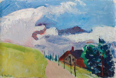 Szwajcarski krajobraz (trasa z Chezieres do Villars) autorstwa Henri Matisse