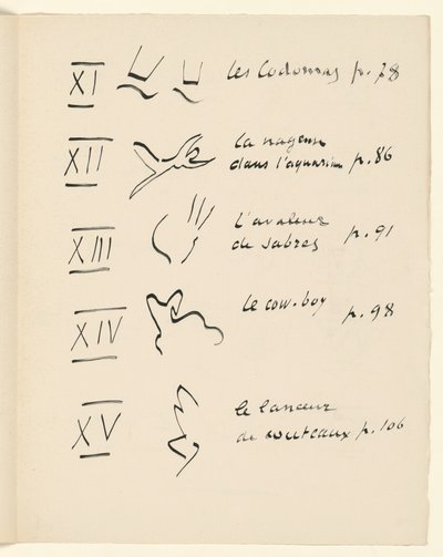 Tablica obrazów 3. Z „Jazz”. S. 151 autorstwa Henri Matisse