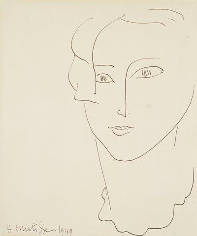 Głowa kobiety autorstwa Henri Matisse