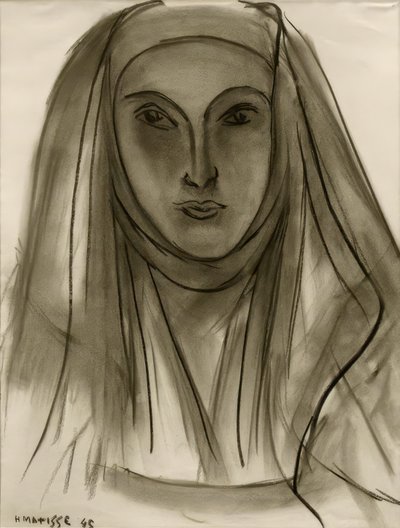 Zakonnica (Studium listów portugalskich) autorstwa Henri Matisse