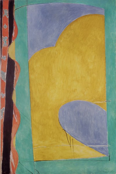 Żółta kurtyna, ok. 1915 (olej na płótnie) autorstwa Henri Matisse
