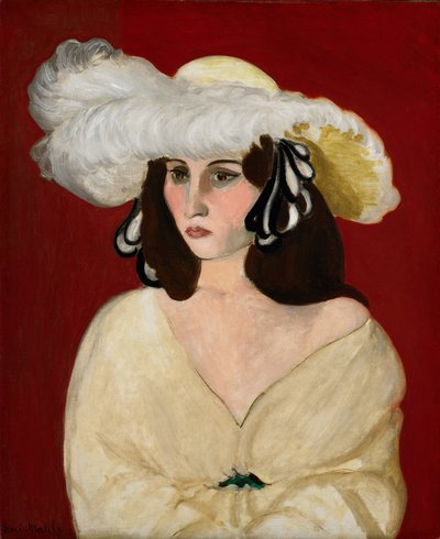 Białe pióropusze autorstwa Henri Matisse