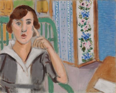 Kobieta i ekran autorstwa Henri Matisse