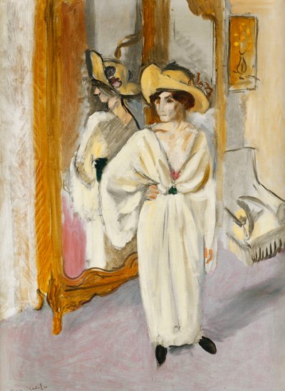 Kobieta w bieli, ok. 1918-19 (olej na płótnie) autorstwa Henri Matisse