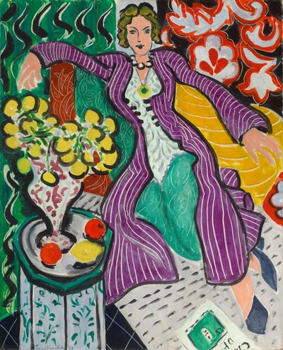 Kobieta w fioletowym płaszczu autorstwa Henri Matisse