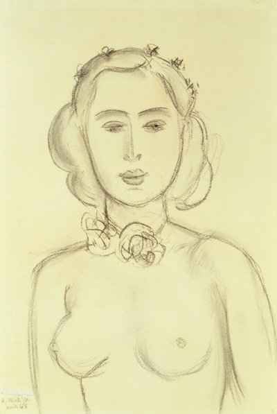Kobieta z nagimi piersiami autorstwa Henri Matisse