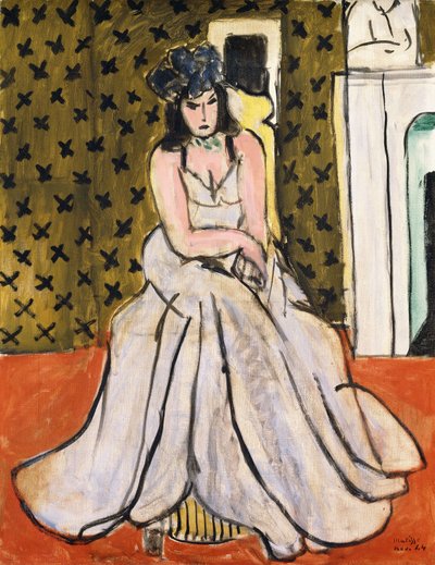 Kobieta w niebieskim kapeluszu autorstwa Henri Matisse