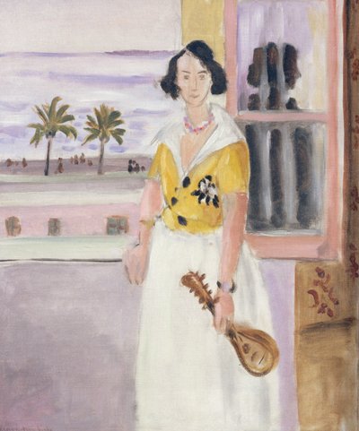 Kobieta z mandoliną, ok. 1921-22 (olej na płótnie) autorstwa Henri Matisse