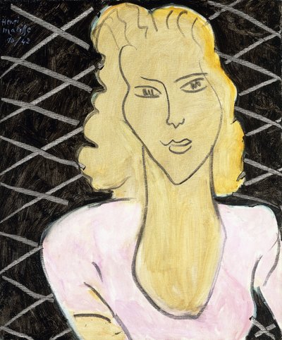 Młoda dziewczyna w różowej sukience autorstwa Henri Matisse