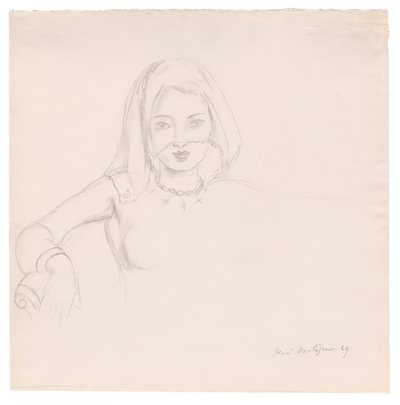 Młoda kobieta z welonem autorstwa Henri Matisse