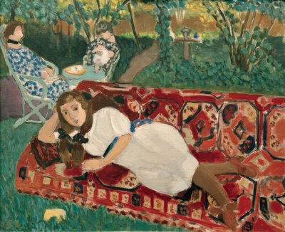 Młode dziewczyny w ogrodzie autorstwa Henri Matisse